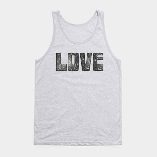 Mass of Bike Chain Love (black outline) Tank Top